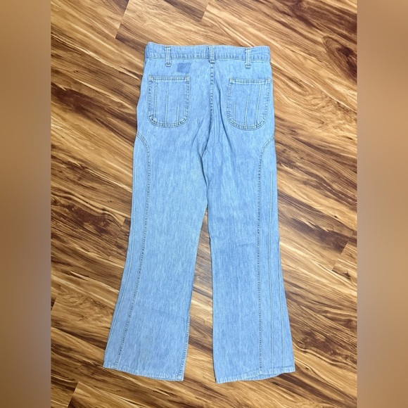 Vintage Original 70s Levi’s Stratus Light Blue Flare Jeans - Picture 7 of 16